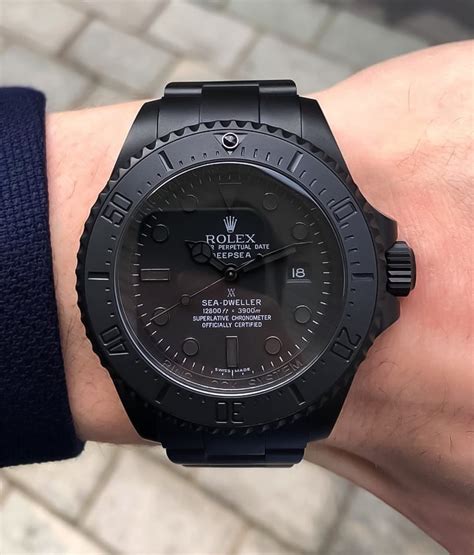 black rolex.